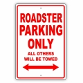 TESLA Roadster PARKING ONLY STICKER