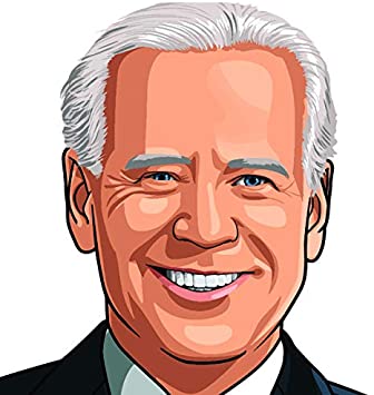 2020 biden face sticker