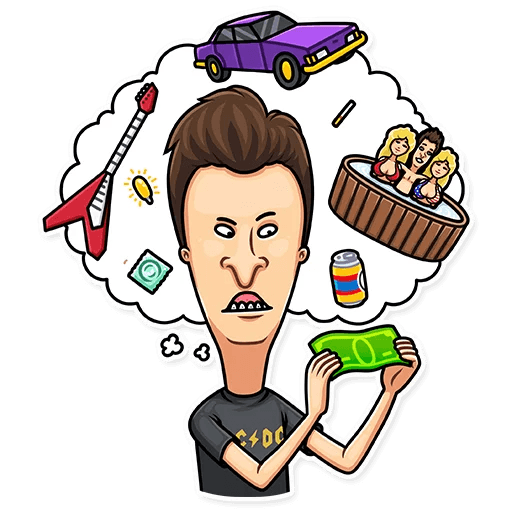beavis and butthead mtv funny cartoon sticker_13