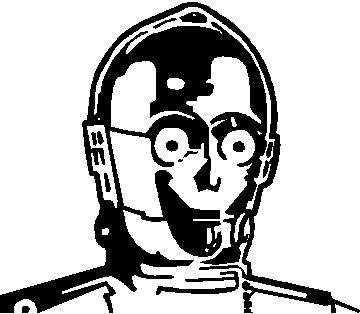 C3PO die cut decal