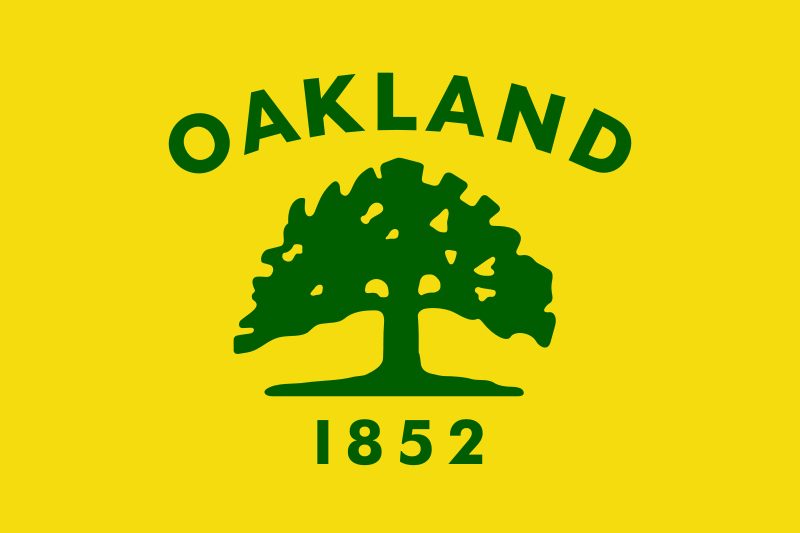 California Oakland City Flag Decal