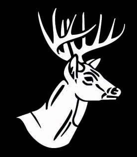 Deer Head Vinyl Hunting Decal