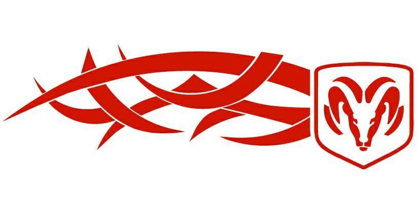 Dodge Tribal Auto Side Graphics (Pair)