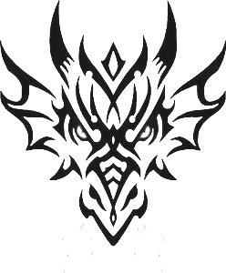 Dragon Die Cut  Animal Tribal Decals  21