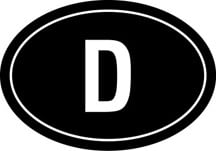 Germany Oval Sticker