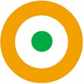 India Air Force Round Sticker