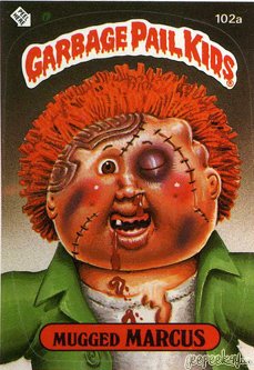 Mugged MARCUS Funny Decal Name Sticker