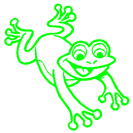 Frog 3 vinyl car decal