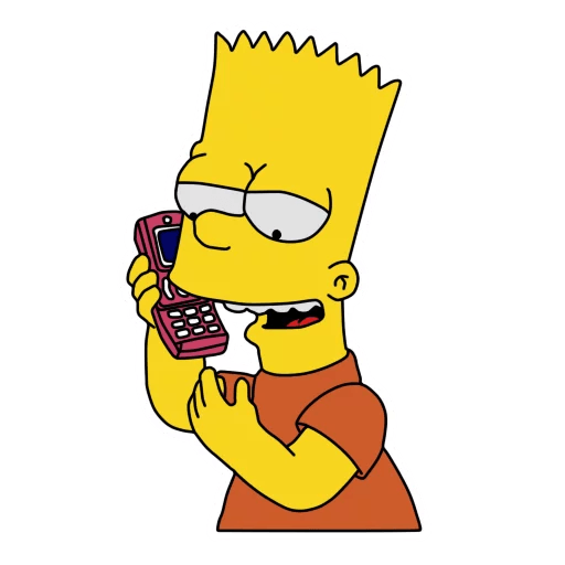 bart-simpson-PHONE Sticker 3
