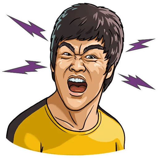 bruce dragon lee celebrity sticker_12