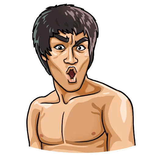 bruce dragon lee celebrity sticker_1
