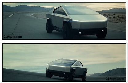 CYBERTRUCK PHOTO STICKER 30 PAIR