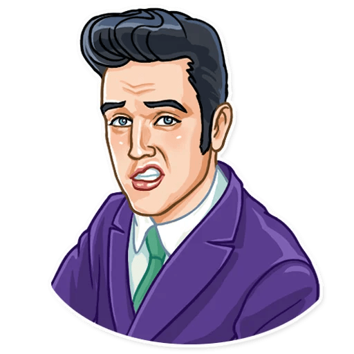 elvis presley the king music band sticker 10