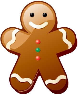 GINGERBREAD MAN DECAL
