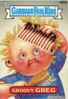 Groovy GREG Funny Sticker Name Decal