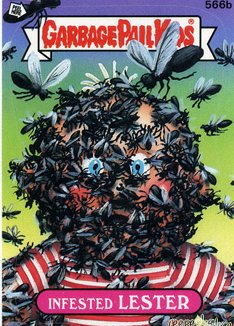 Infested LESTER Funny Sticker Name Decal