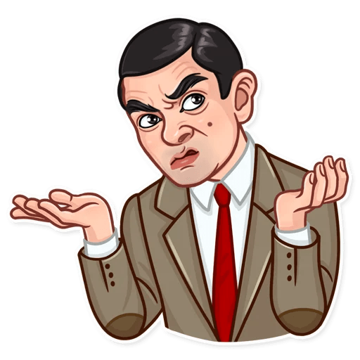 mr bean show funny car sticker 8