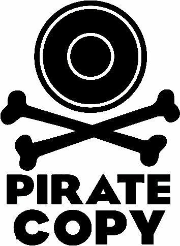 PIRATE COPY DIE CUT DECAL