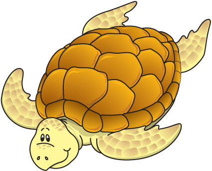 SEA TURTLE color fish sticker