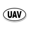 uav oval decal
