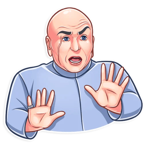 dr evil funny tv show sticker 4