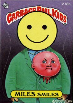 MILES Smiles Funny Decal Name Sticker