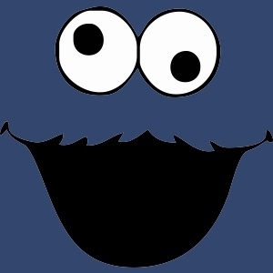 Muppet Cookie Monster SQUARE Sticker