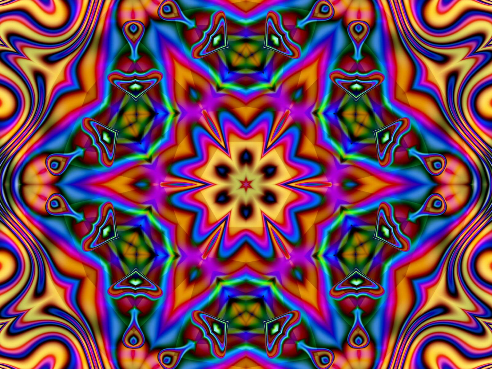 psychedelic patterns wall decal or window sticker 18