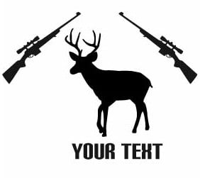 Custom Rifle Sticker 3