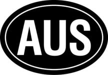 Australia Oval Decal