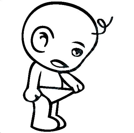 Baby Look Inside Underwear Cartoon Decal