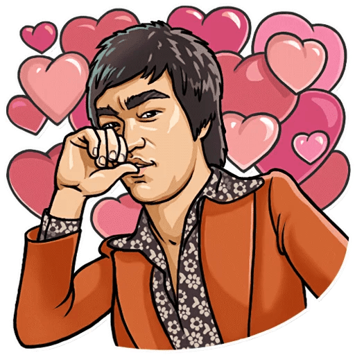 bruce dragon lee celebrity sticker_9