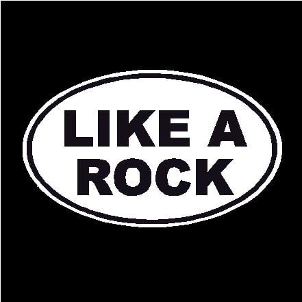 Chevy Rock Oval Decal