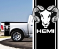 dodge ram head 2 HEMI vinyl graphic pickup combo kit