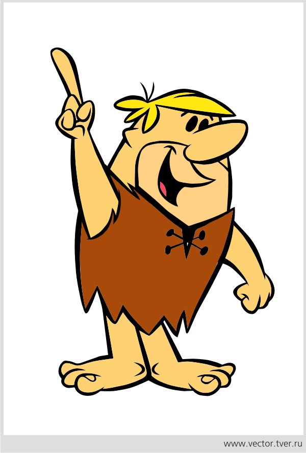 Flintstones Barney Number One Sticker