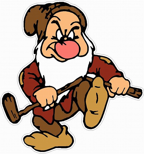 GRUMPY HATES GOLF STICKER