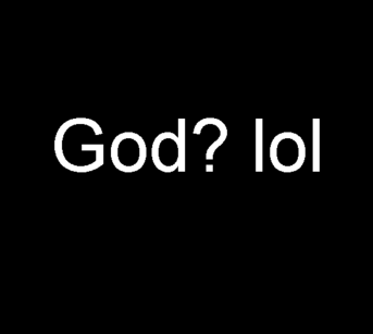 Laughing Atheist die cut decal