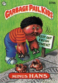 Minus HANS Funny Decal Name Sticker