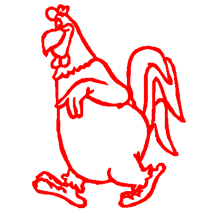 Fog Horn Leg Horn Decal 3