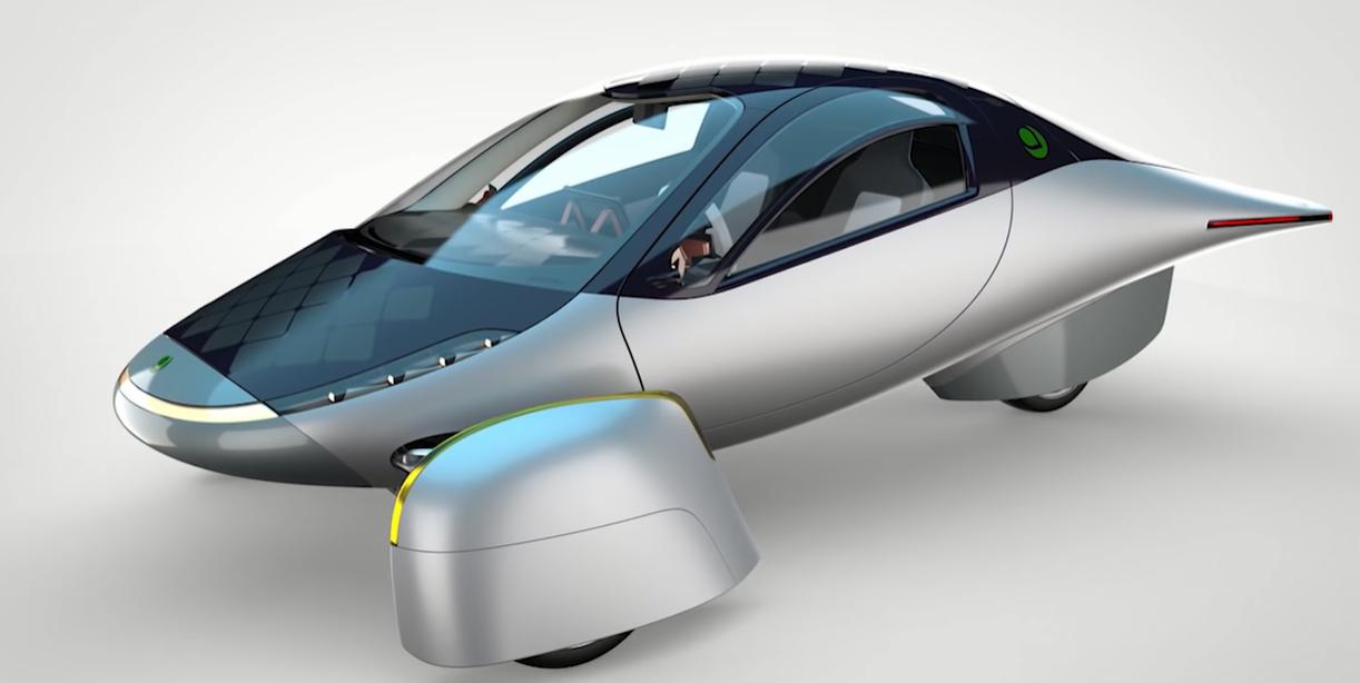 APTERA SOLAR ELECTRIC CAR SILVER STICKER