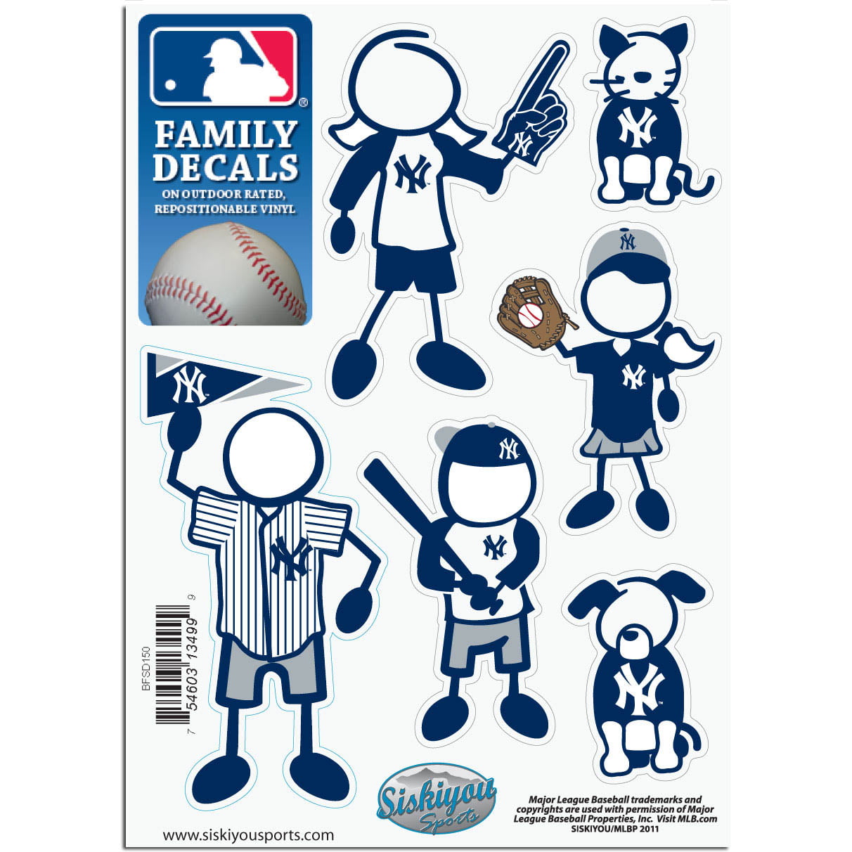 Yankies Stick Family Decal Pack