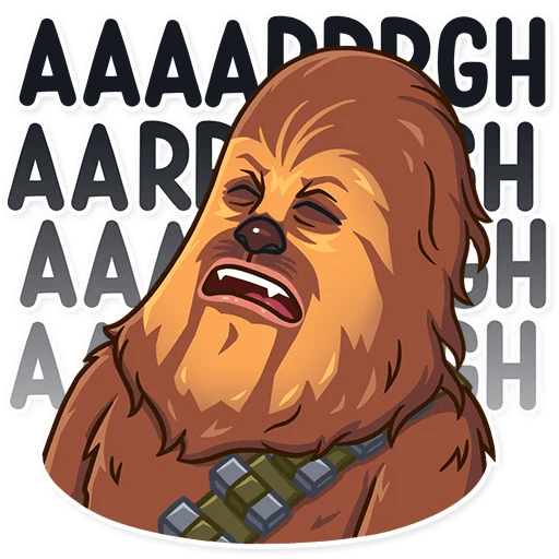 chewbacca wookiee star wars sticker 18
