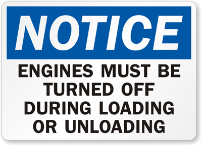 Chock Wheel Signs and Labels 35