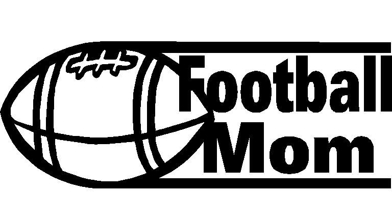 Football Mom Adhesive Vinyl Decal
