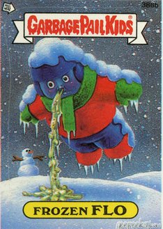 Frozen FLO Funny Sticker Name Decal