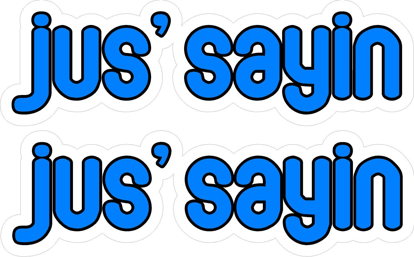 JUS SAYIN COLOR STICKERS - PAIR