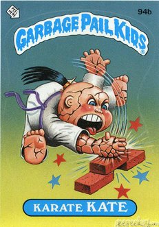 Karate KATE Funny Decal Name Sticker