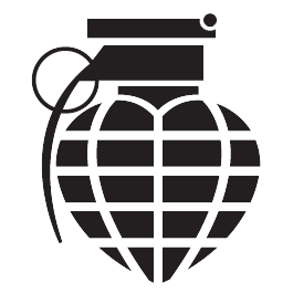 Love Grenade car sticker