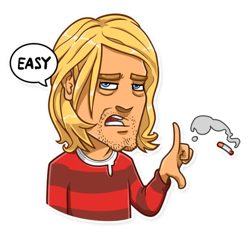 NIRVANA kurt cobain grunge is dead band sticker 14