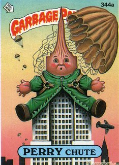 PERRY Chute Funny Decal Name Sticker